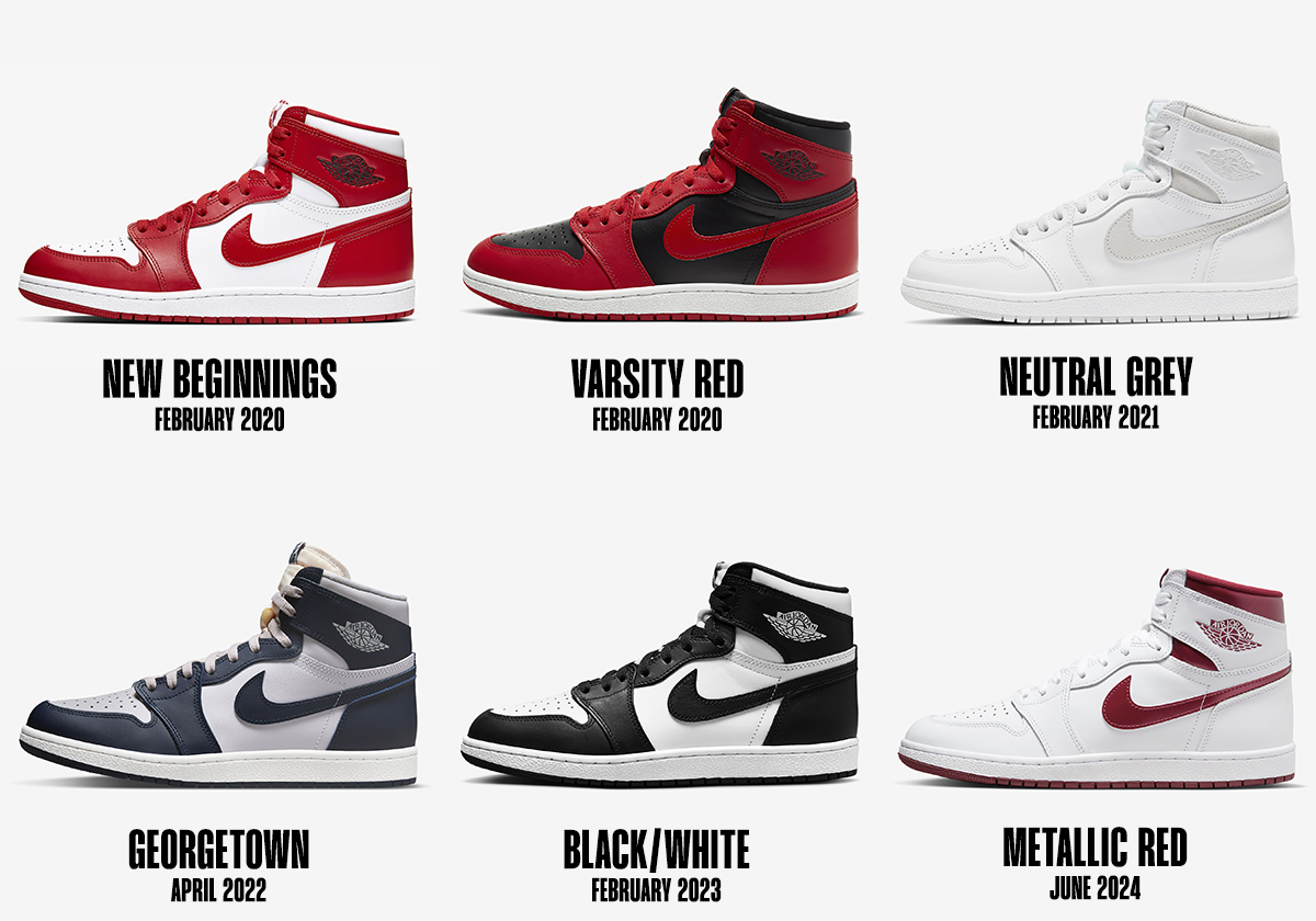 Air Jordan 1 Hi 85 Releases