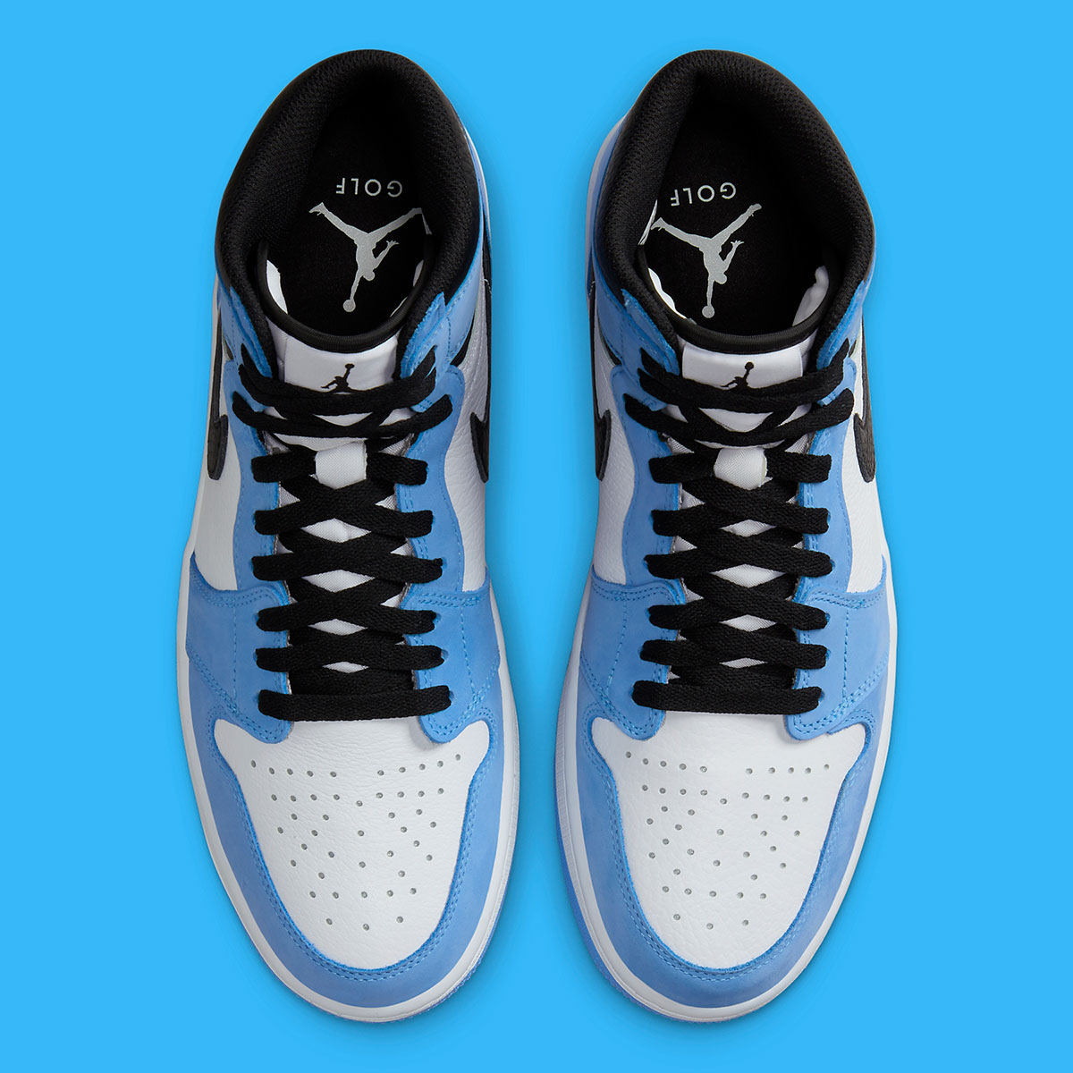 Air Jordan 1 High Golf University Blue Black White 7