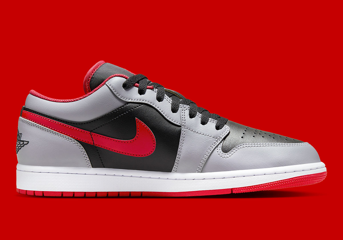 Air Jordan 1 Low Black Cement Grey Fire Red 553558 060 7