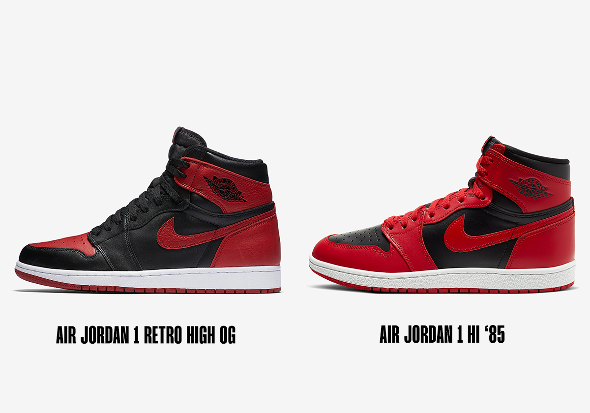 Air Jordan 1 Retro High Og Comparison 85