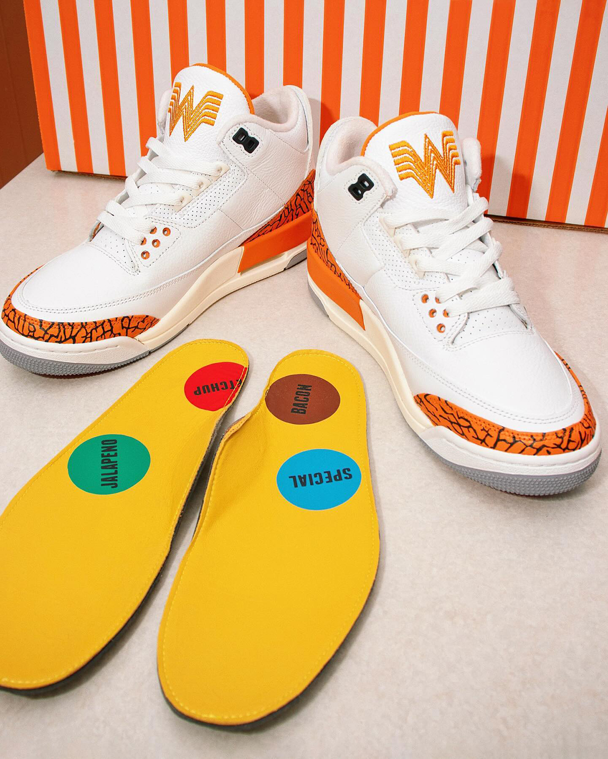 Air Jordan 3 Whataburger Customs 5