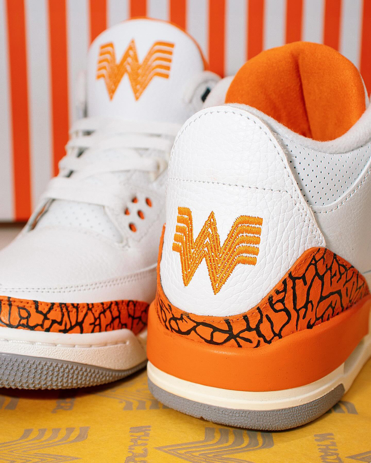 Air Jordan 3 Whataburger Customs 6