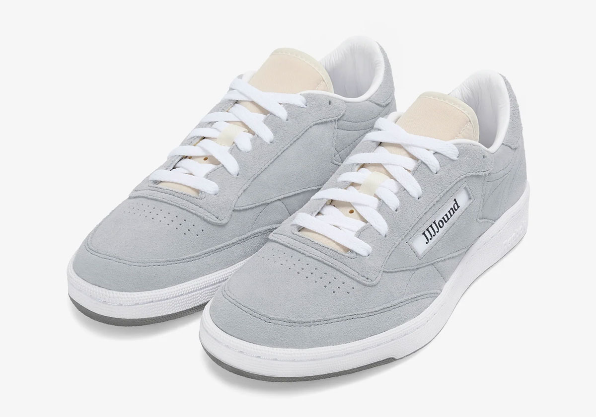 Jjjjound Reebok Club C Light Grey Suede 2