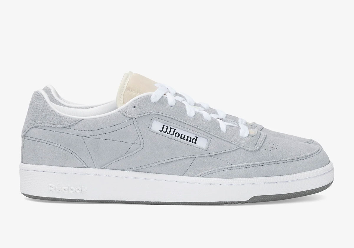 Jjjjound Reebok Club C Light Grey Suede 4