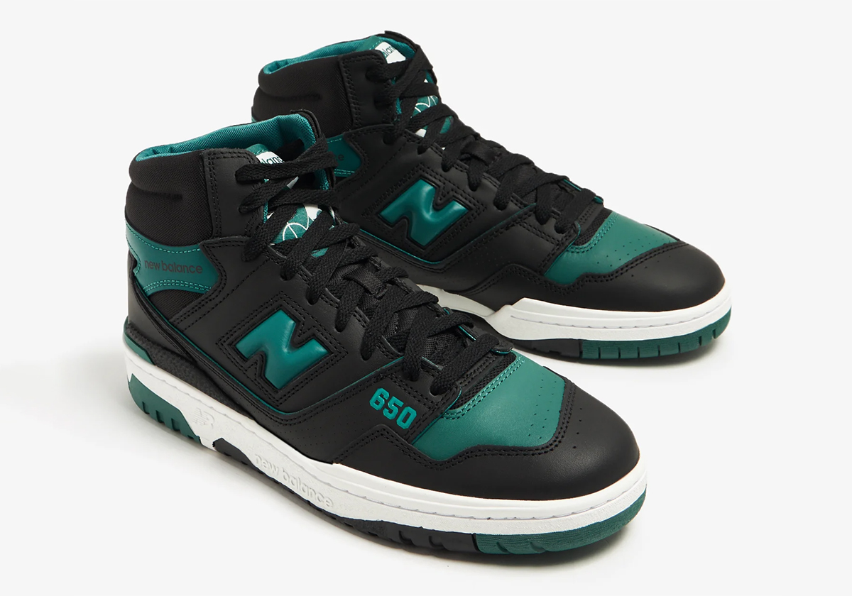 New Balance 650 Womens Black Green Wbb650rbb 5