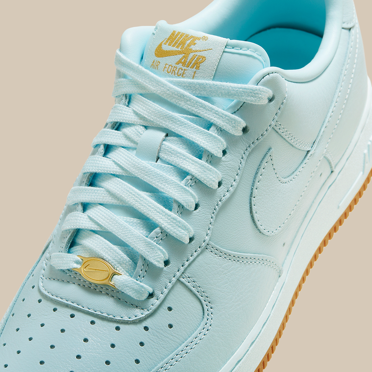 Nike Air Force 1 Low Glacier Blue Gum Yellow Metallic Gold Hf4933 400 1