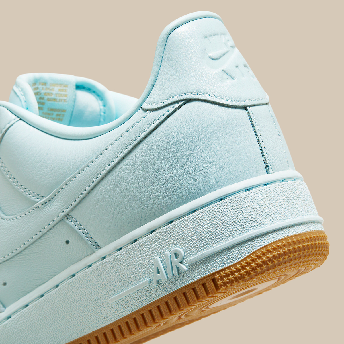 Nike Air Force 1 Low Glacier Blue Gum Yellow Metallic Gold Hf4933 400 6