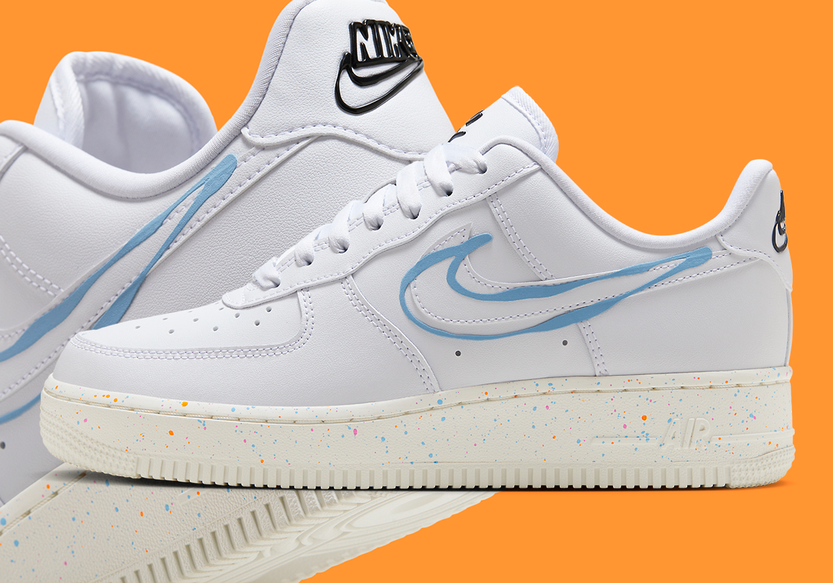 This Nike Air Force 1 With Neon Paint Calls Back To The 1990s