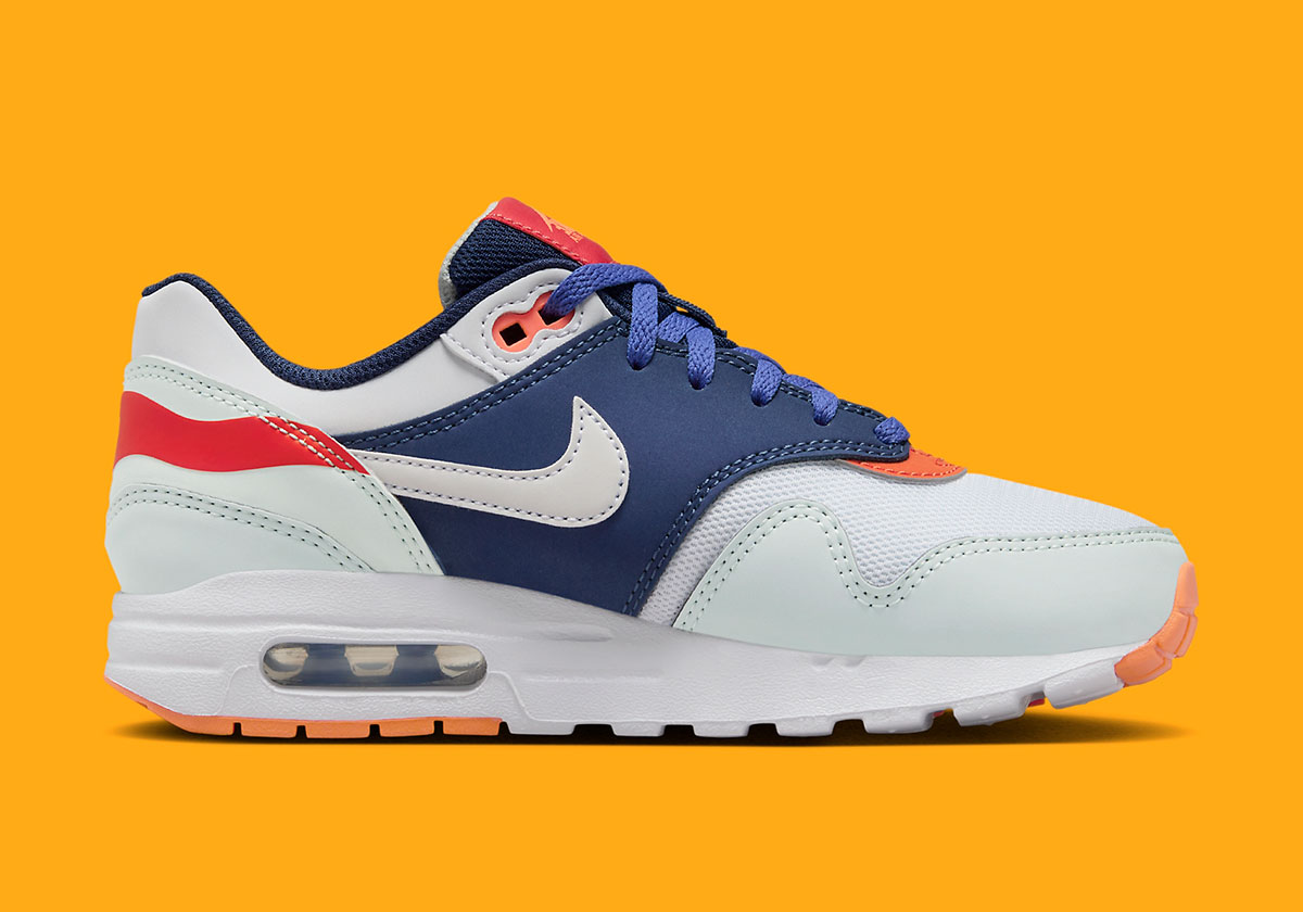 Nike Air Max 1 Gs Multi Color Upside Down Logo Fq7407 001 1