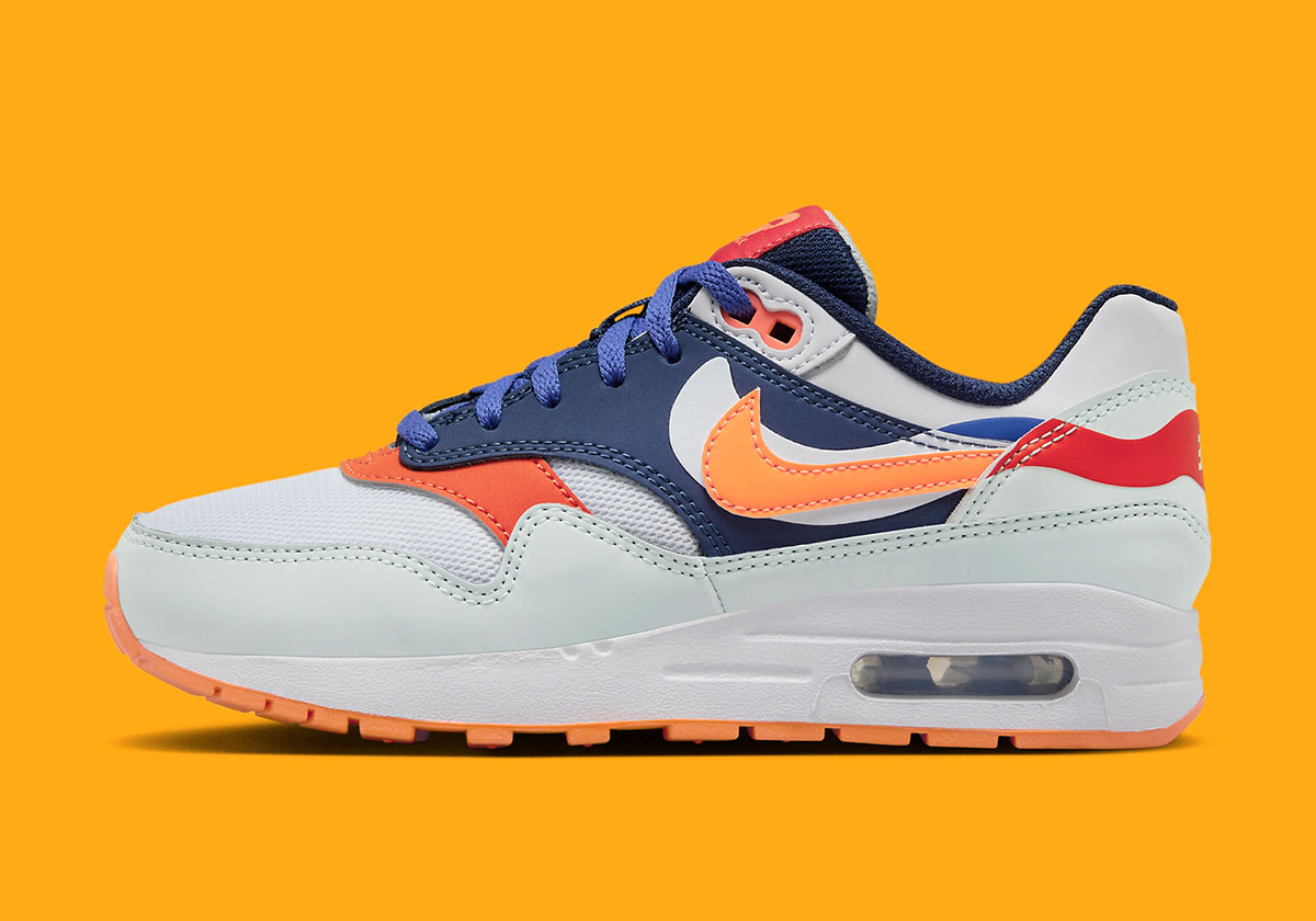 Nike Air Max 1 Gs Multi Color Upside Down Logo Fq7407 001 4