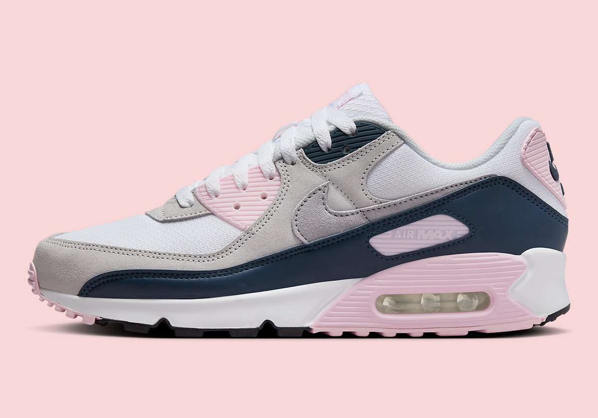 Nike Air Max 90 Neutral Grey Navy Pink Dm0029 106 6