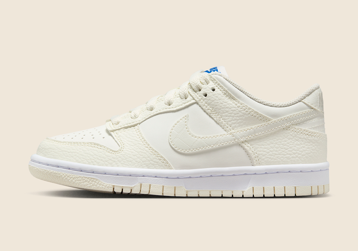 Nike Dunk Low Gs Sail White Blue Fv7472 100 3