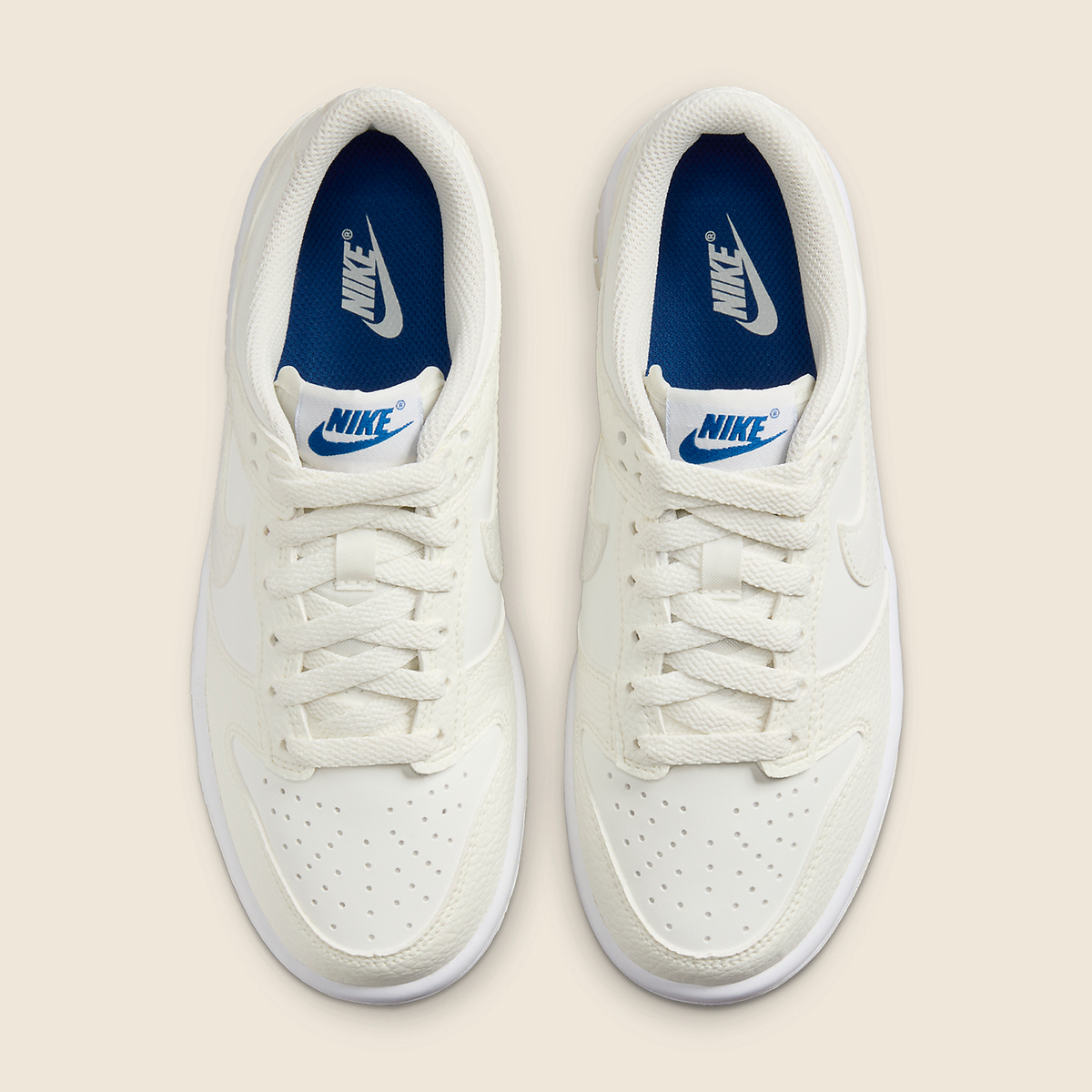 Nike Dunk Low Gs Sail White Blue Fv7472 100 4