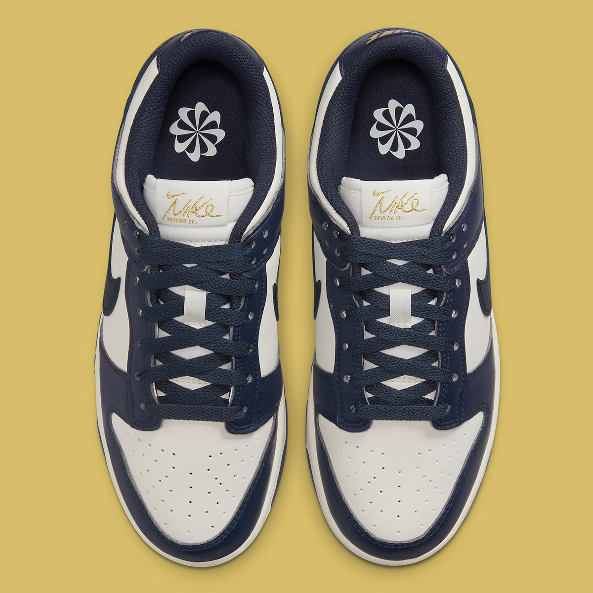 Nike Dunk Low Navy Sail Gold Fz6770 001 7