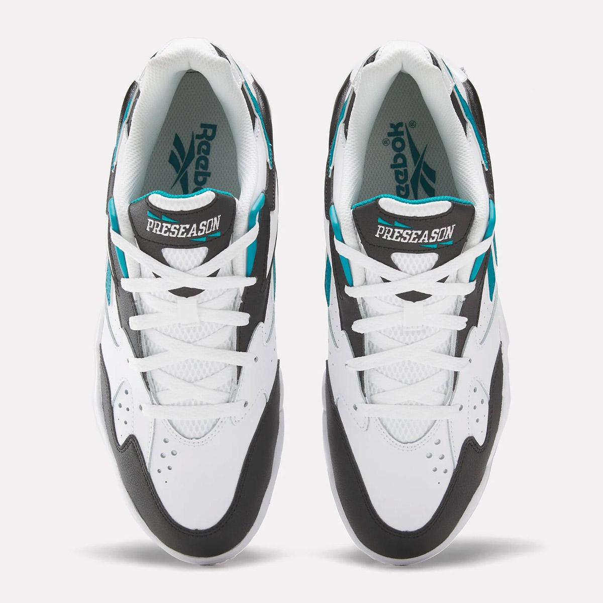 Reebok Preseason 94 Low White Black Teal 100202784 1