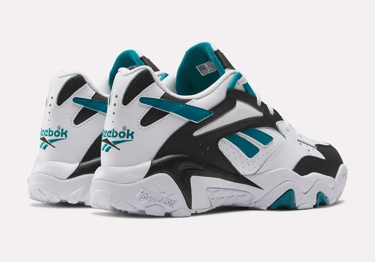 Reebok Preseason 94 Low White Black Teal 100202784 4