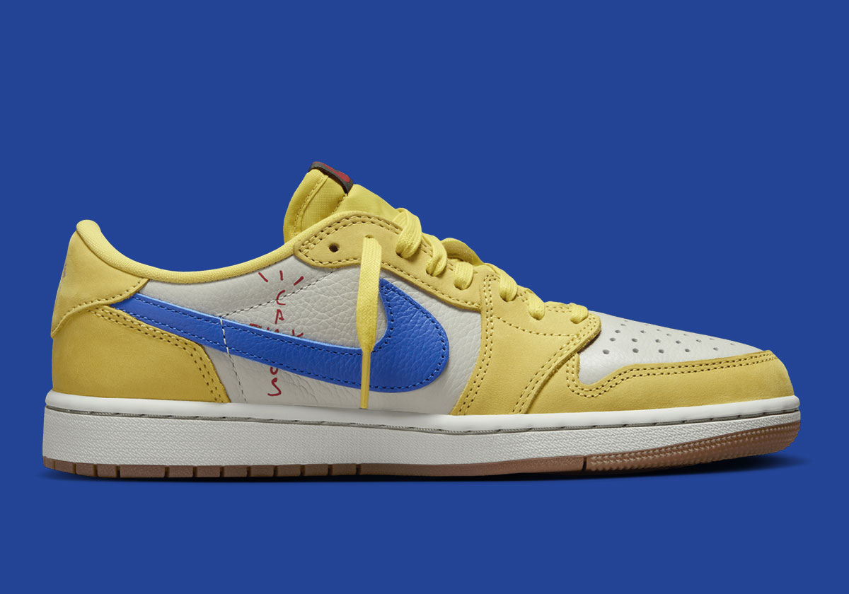 Travis Scott Air Jordan 1 Low Canary Elkins 4