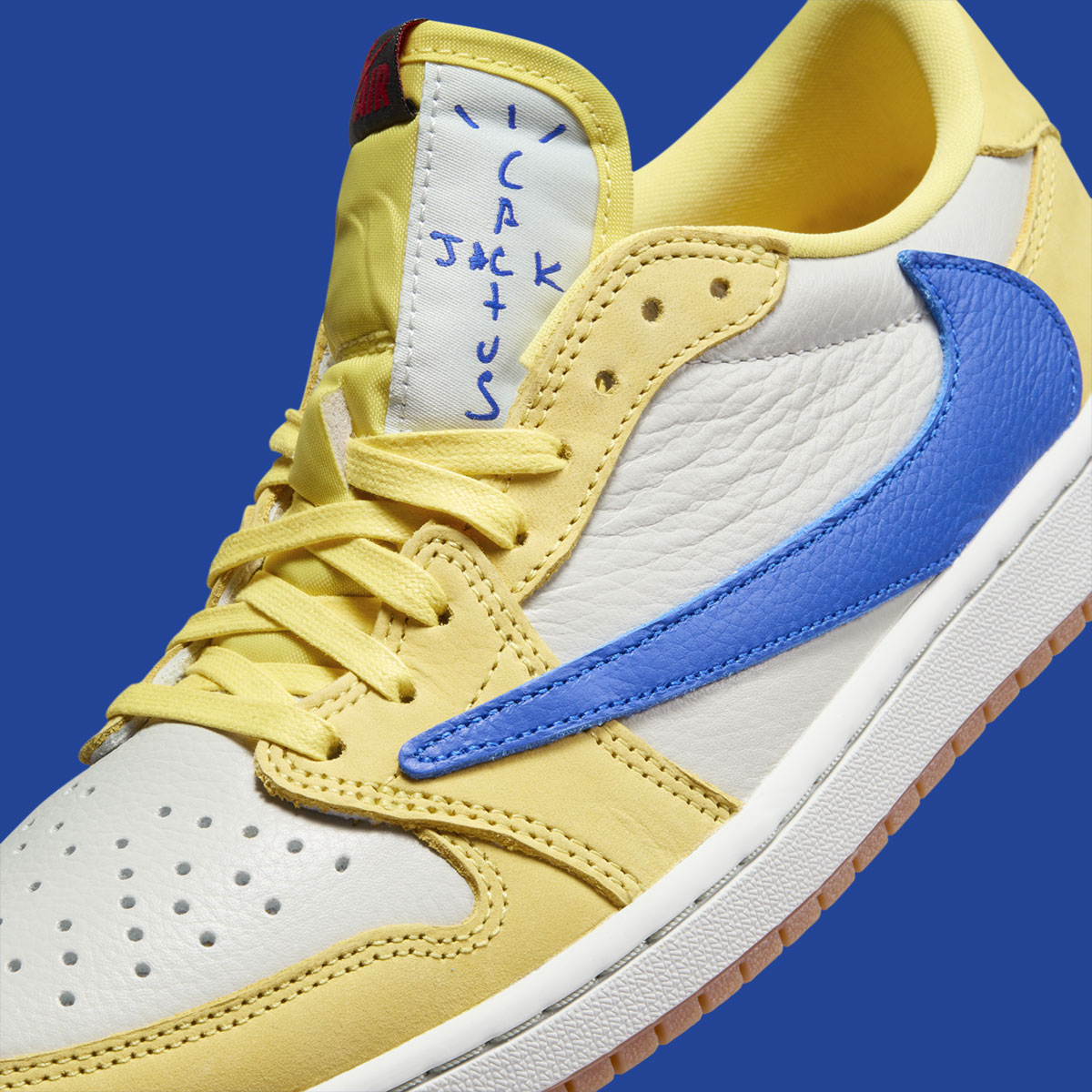 Travis Scott Air Jordan 1 Low Canary Elkins 7