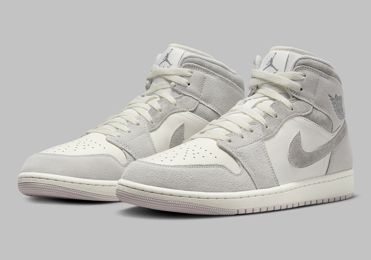 Plush “Neutral Grey” Defines The Air Jordan 1 Mid