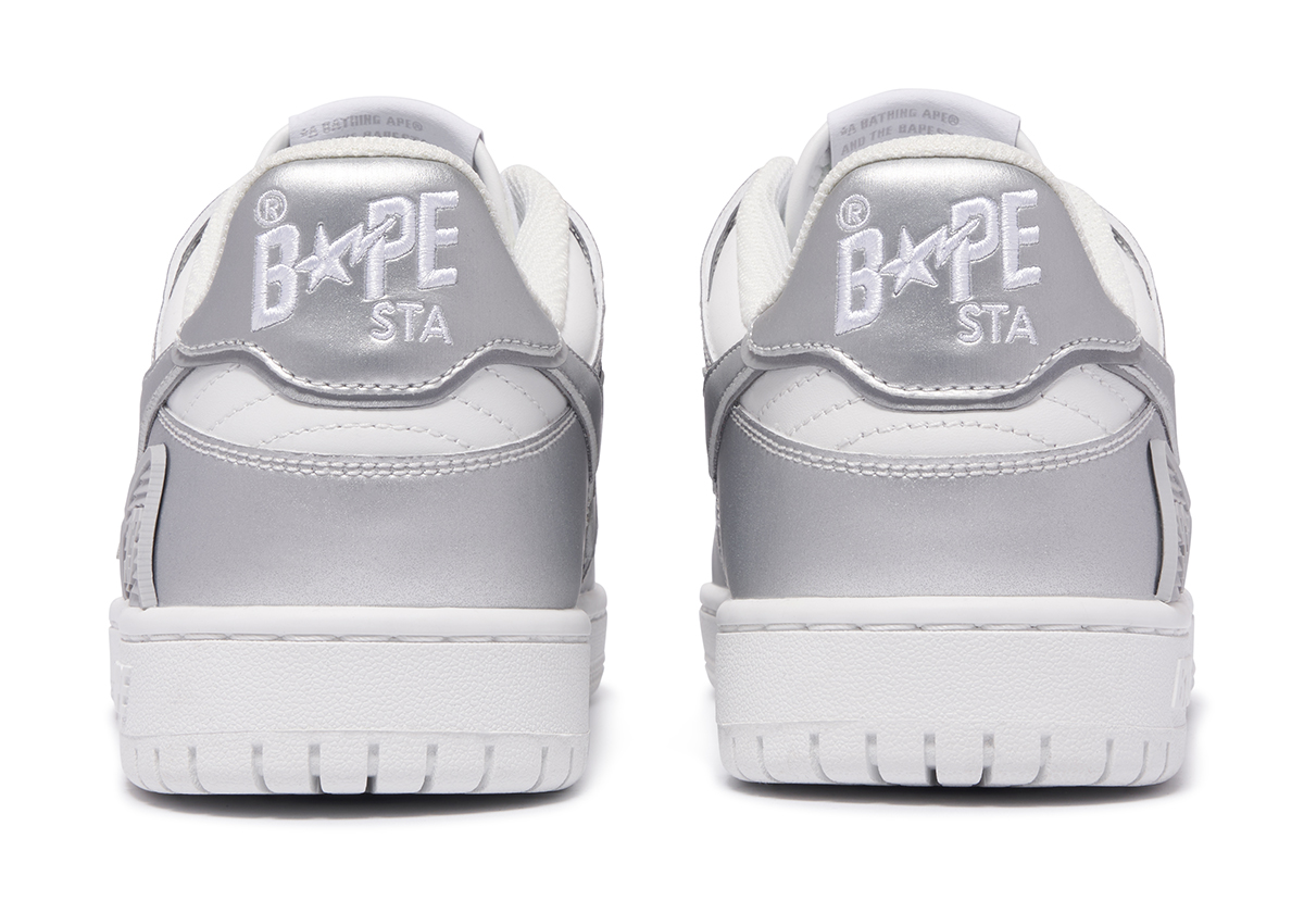 Bape Sk8 Sta Silver White 1