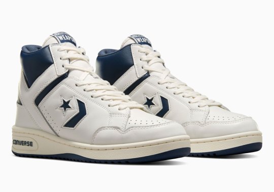 “Vintage White” & Navy Dress The Resurgent Converse Weapon High