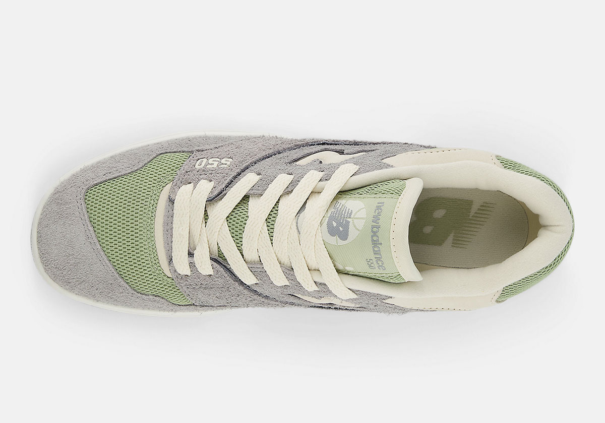 New Balance 550 Womens Slate Grey Olivine Linen Bbw550ar 2