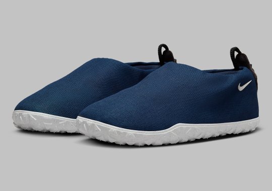 Navy Canvas Drapes The Nike ACG Air Moc