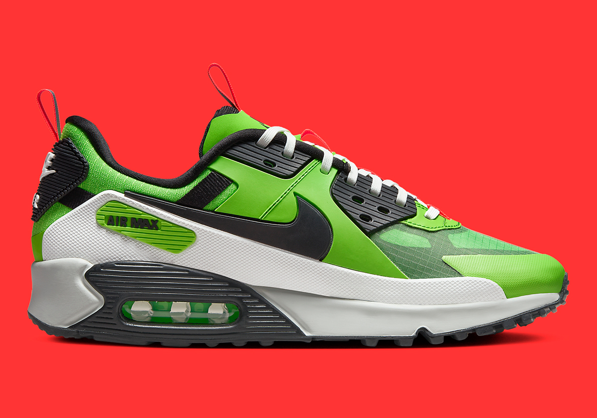 Nike Air Max 90 Drift Action Green Black Bright Crimson Fb2877 300 6