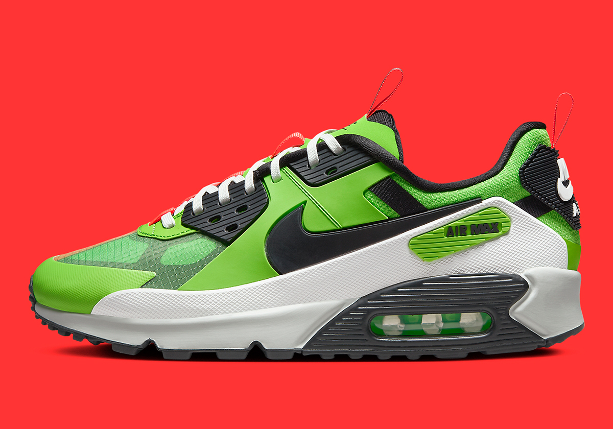 Nike Air Max 90 Drift Action Green Black Bright Crimson Fb2877 300 8