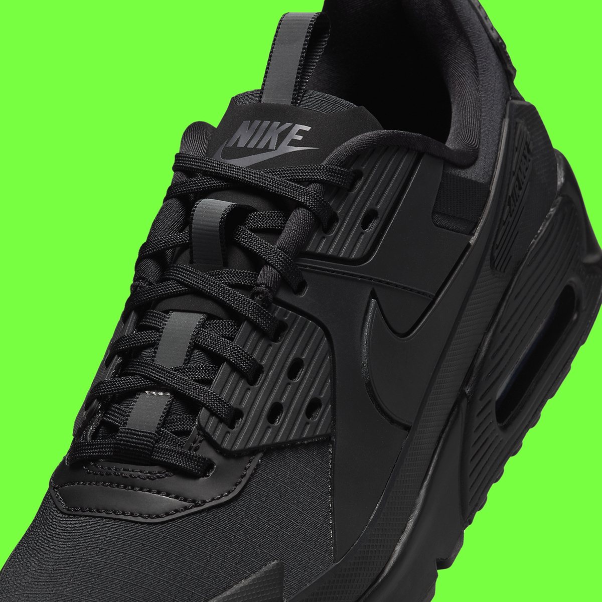 Nike Air Max 90 Drift Triple Black Reflective Stripe Hq1416 001 3