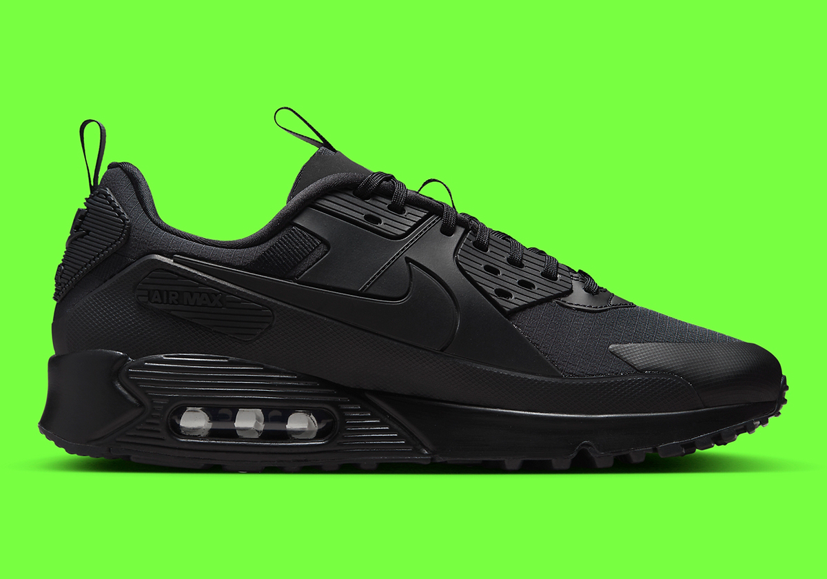 Nike Air Max 90 Drift Triple Black Reflective Stripe Hq1416 001 6