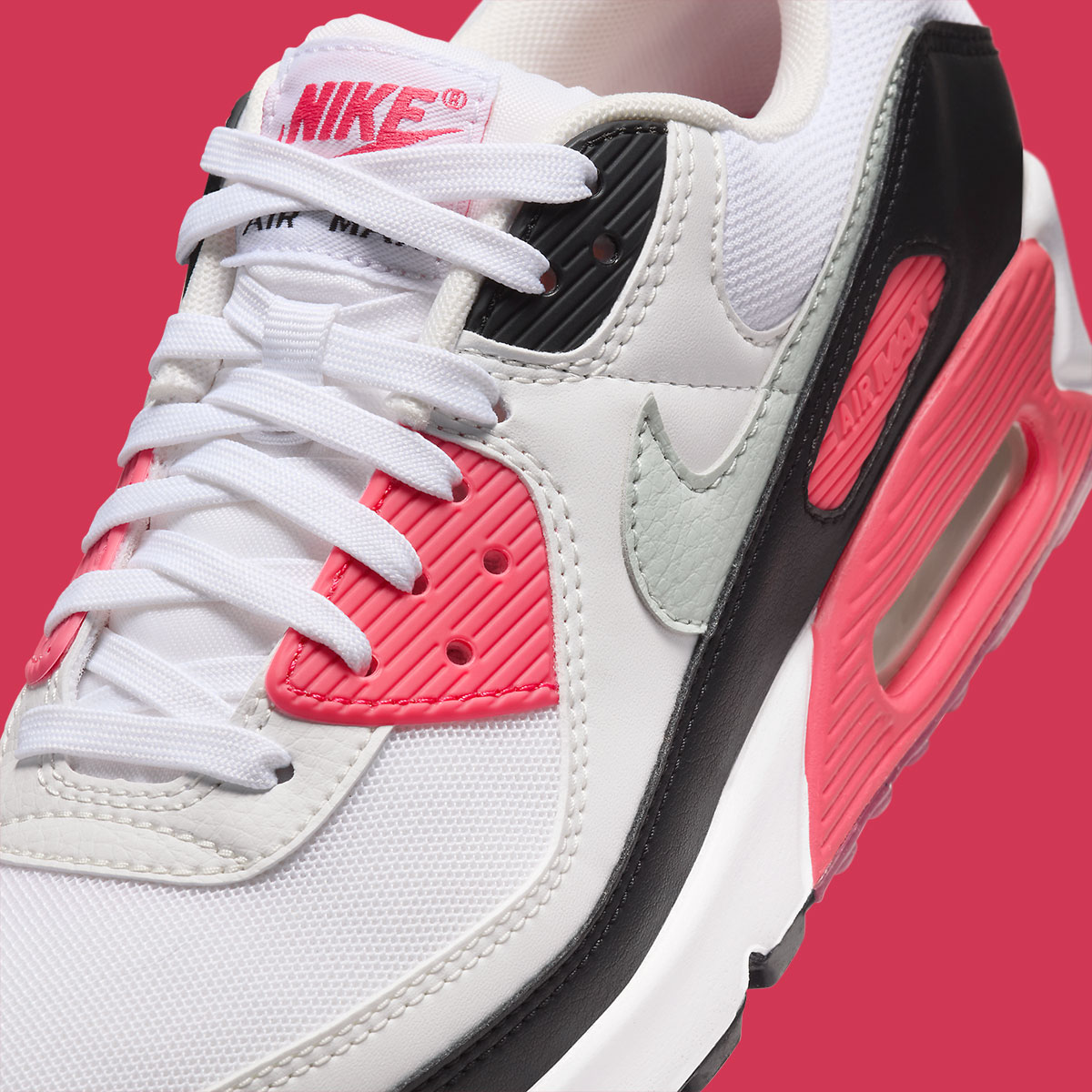 Nike Air Max 90 White Light Silver Aster Pink Black Dh8010 105 3