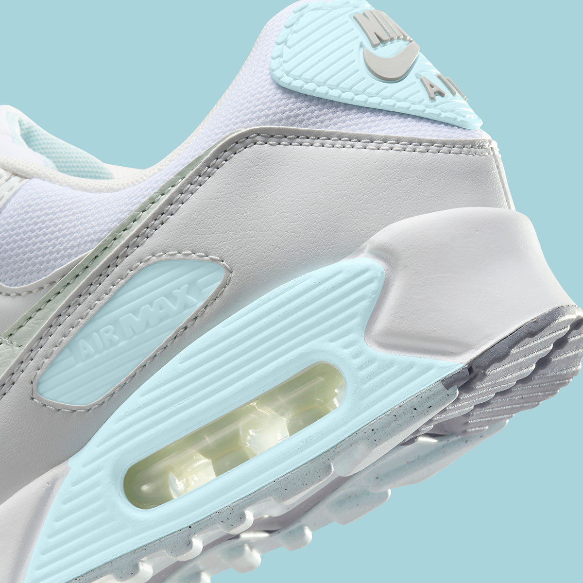 Nike Air Max 90 White Silver Ice Blue Dh8010 104 4