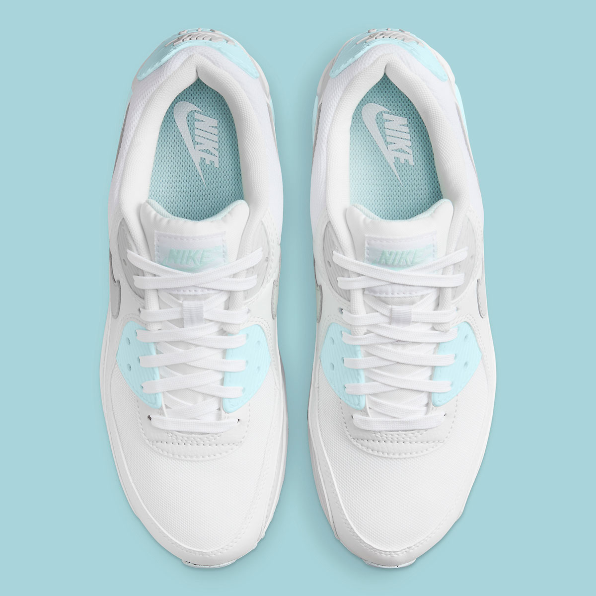 Nike Air Max 90 White Silver Ice Blue Dh8010 104 6