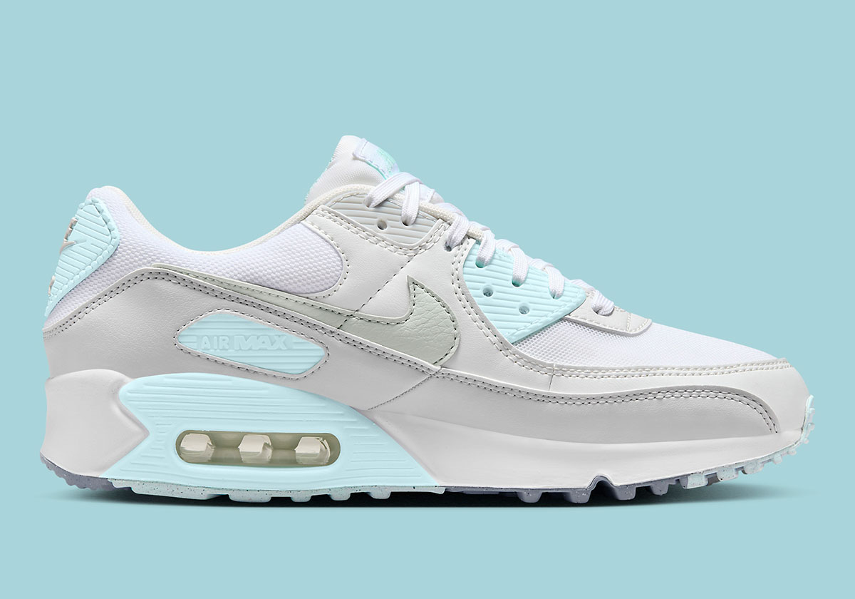 Nike Air Max 90 White Silver Ice Blue Dh8010 104 8