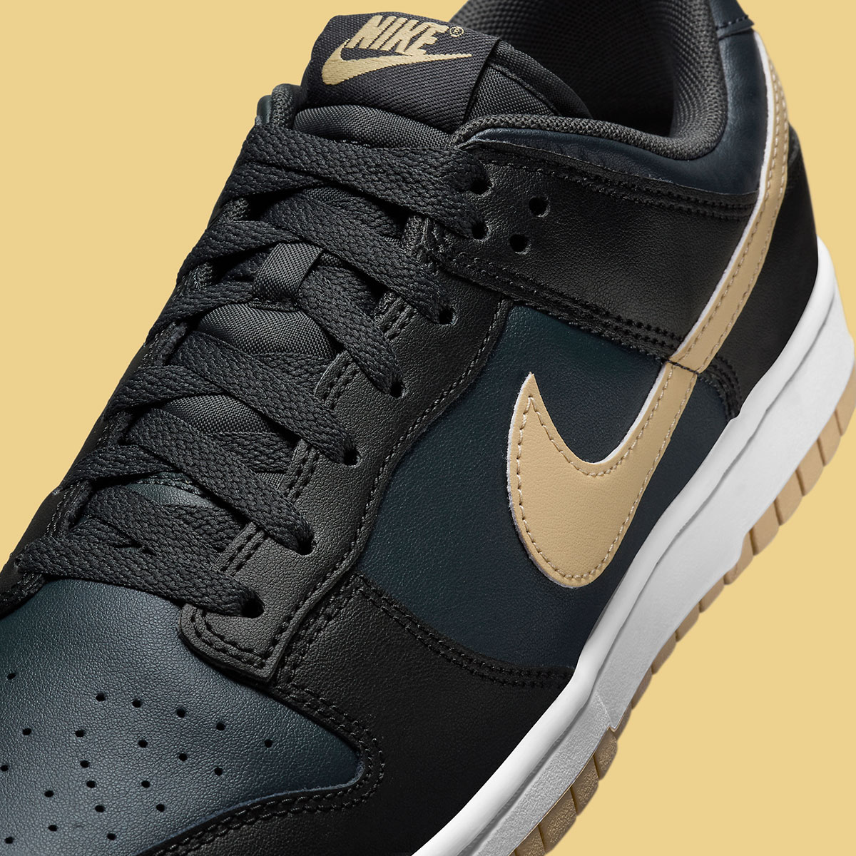 Nike Dunk Low Black Midnight Navy Tan Dv0831 005 7