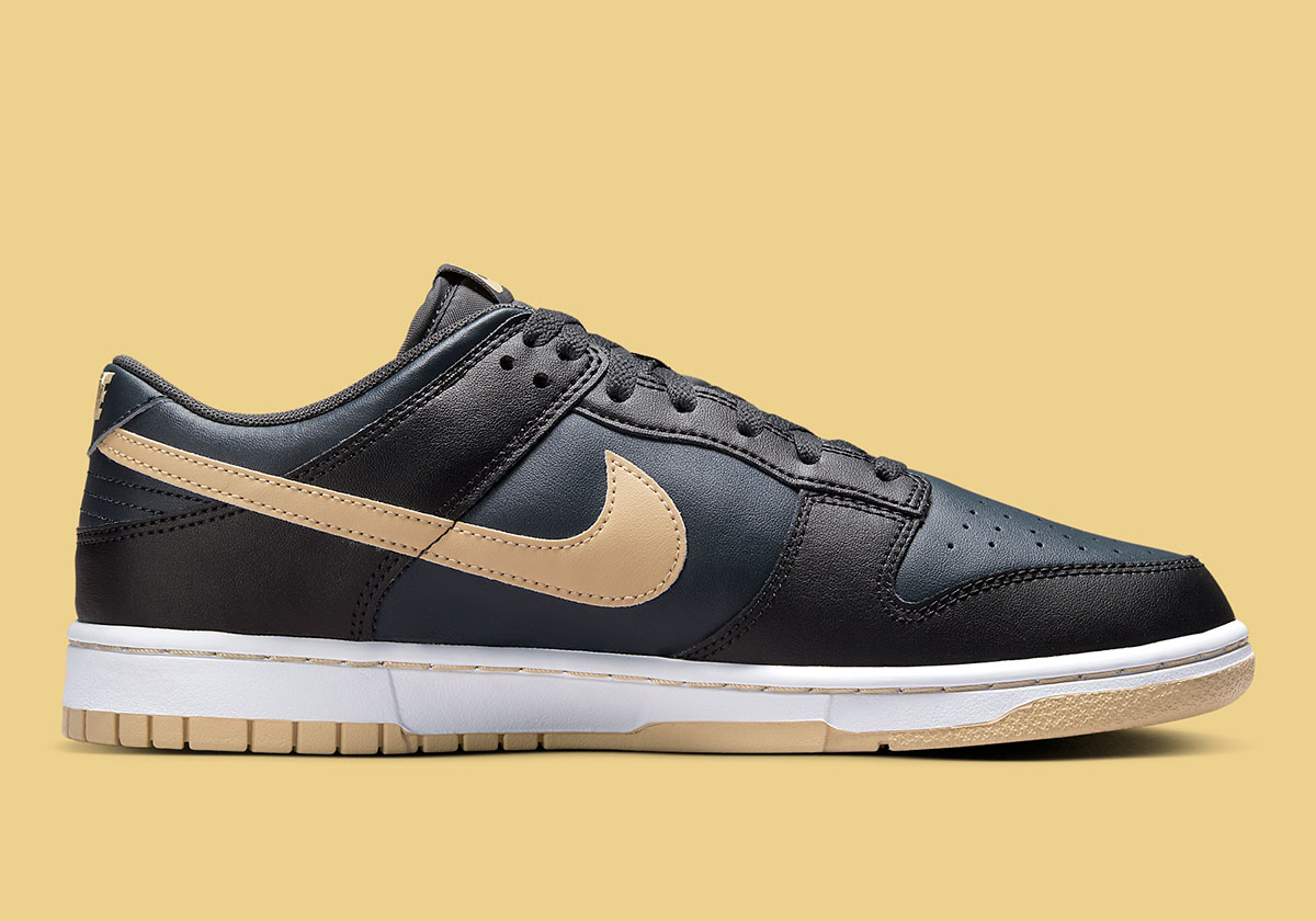 Nike Dunk Low Black Midnight Navy Tan Dv0831 005 8