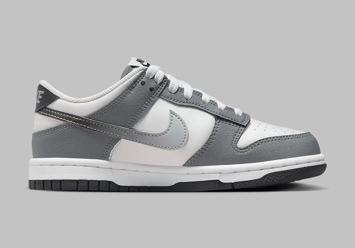 Nike Dunk Low Gs Grey Gradient Swoosh Hm9617 001 8