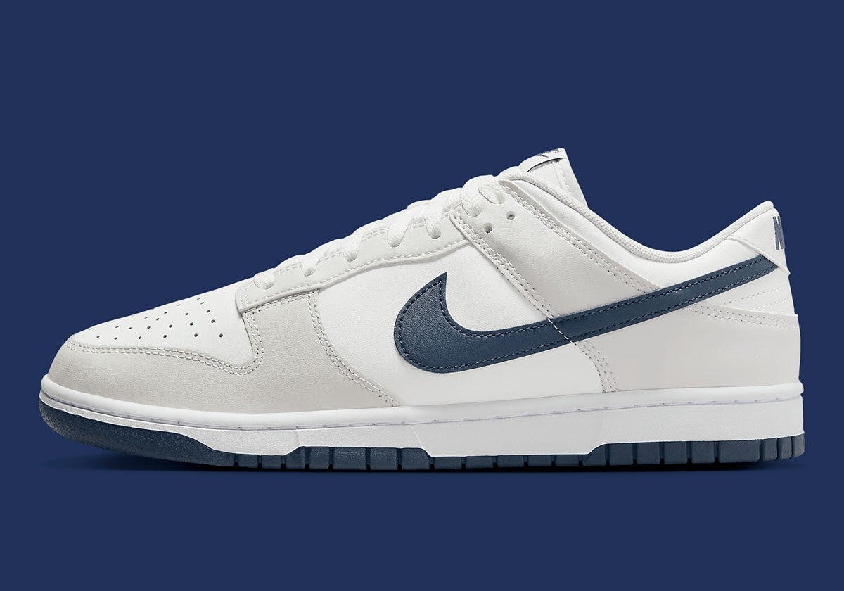 Nike Dunk Low Light Grey Midnight Navy Dv0831 111 7