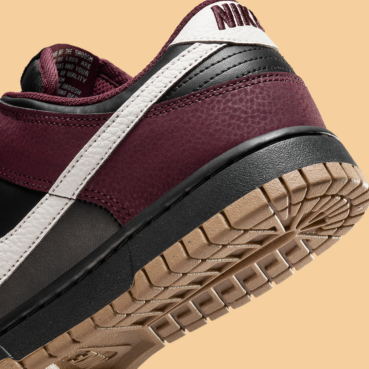 Nike Dunk Low Next Nature Burgundy Crush Phantom Black Khaki 1