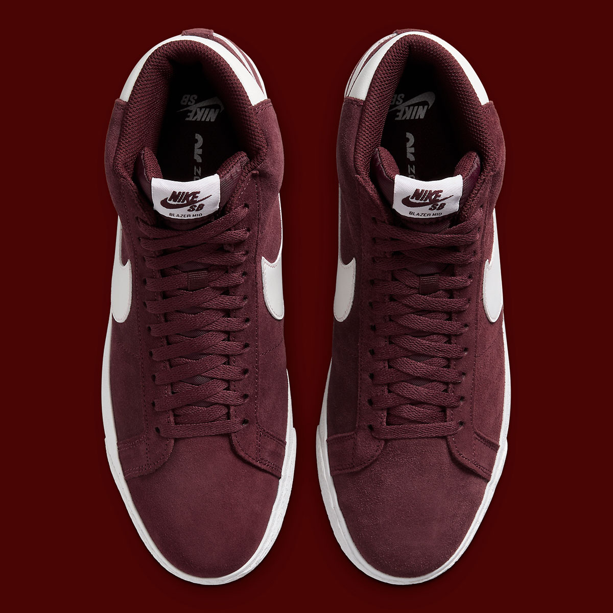 Nike Sb Blazer Mid Burgundy Crush Fd0731 600 2