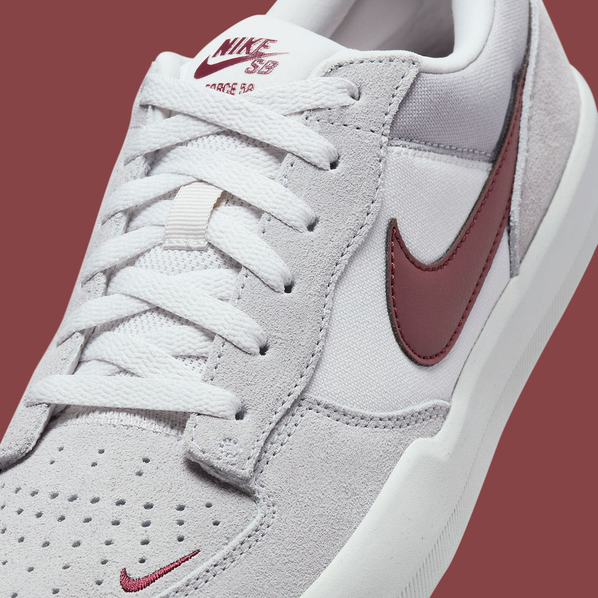 Nike Sb Force 58 Light Smoke Grey Burgundy Fq7637 001 3