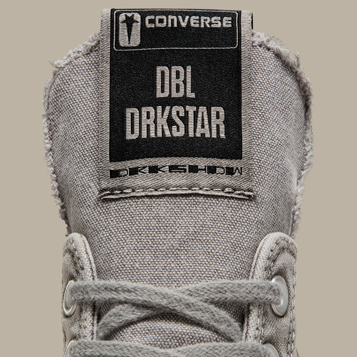 Rick Owens Converse Dbl Drkshdw Washed Grey Canvas 8