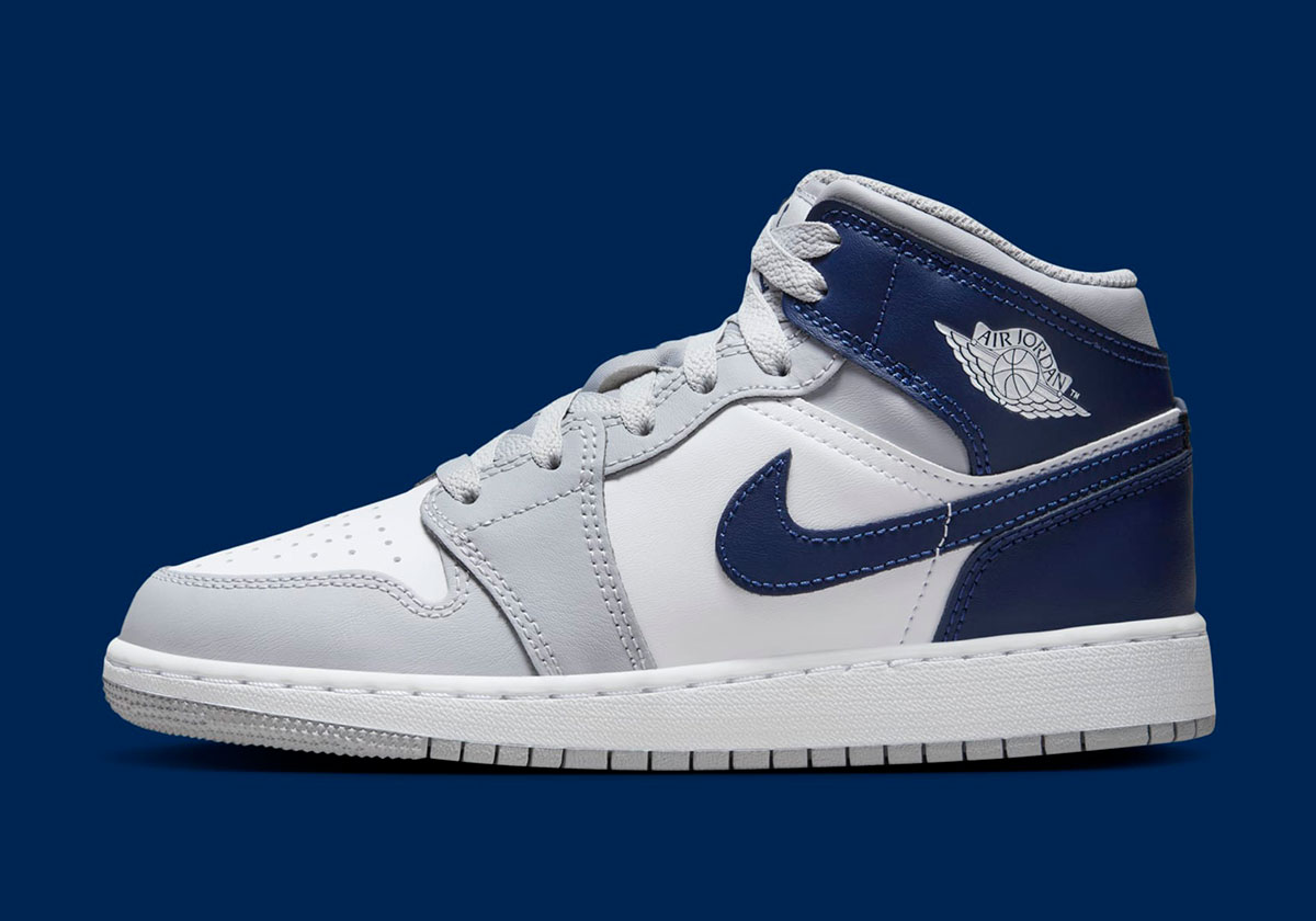 Air Jordan 1 Mid Grey Navy White Da8426 104 8