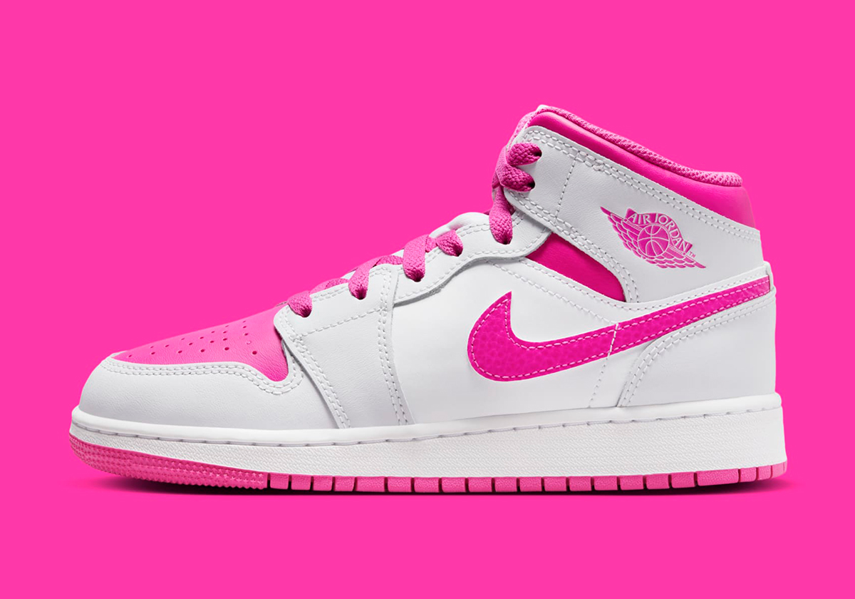 Air Jordan 1 Mid Gs Iris Whisper Fire Pink Fd8780 500 6