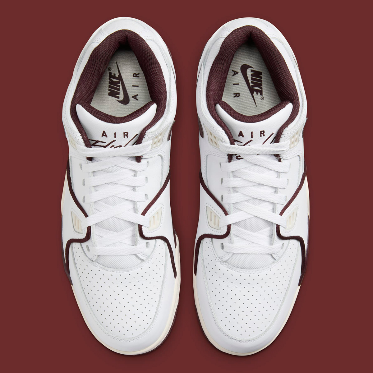 Nike Air Flight 89 White Burgundy Crush Phantom Fq8256 100 5