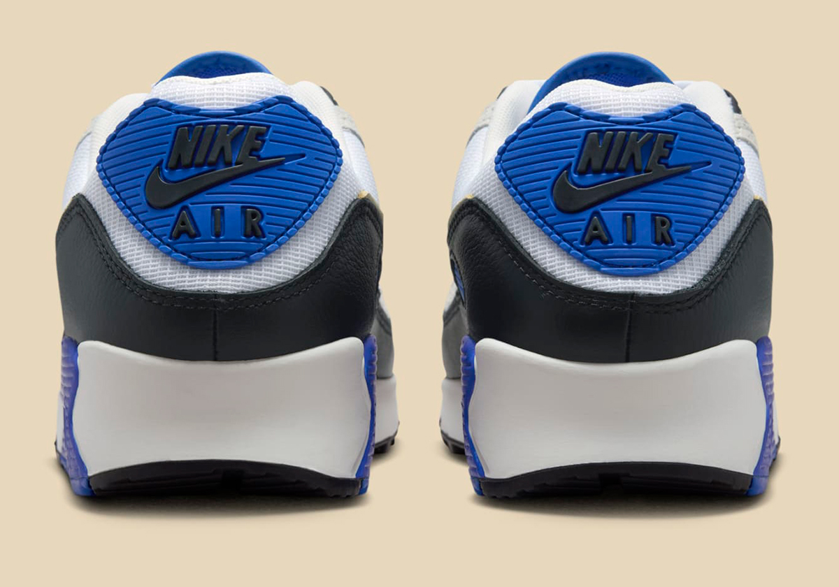 Nike Air Max 90 Prm White Khaki Racer Blue Black Hf3449 100 8