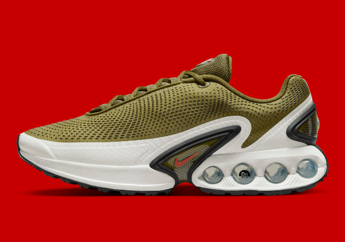 Nike Air Max Dn Olive Flak Gym Red Black Dv3337 300 2