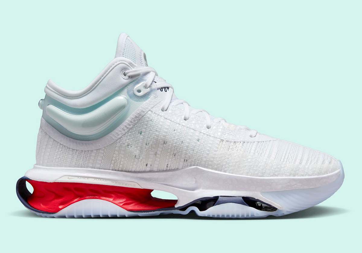 Nike Zoom Gt Jump 2 White Midnight Navy University Red Dj9431 100 7