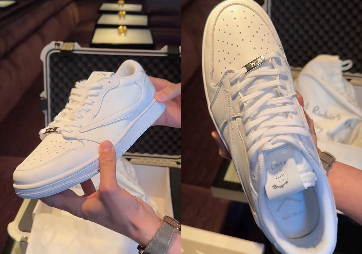 Travis Scott Air Jordan 1 Low Og White Party
